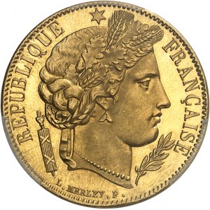 IIe République (1848-1852). 20 francs Cérès Flan bruni (PROOF) 1850, A, Paris.