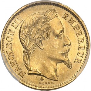 Second Empire / Napoléon III (1852-1870). 20 francs tête laurée 1868, A, Paris.