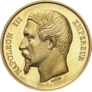 Second Empire / Napoléon III (1852-1870). Médaille d’Or, Imprimerie impériale [1863], Paris.