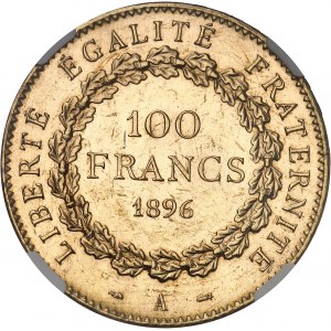 IIIe République (1870-1940). 100 francs Génie 1896, A, Paris.