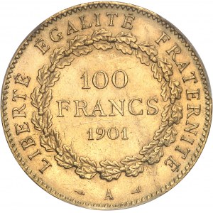 IIIe République (1870-1940). 100 francs Génie 1901, A, Paris.