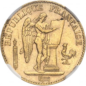 IIIe République (1870-1940). 20 francs Génie 1888, A, Paris.