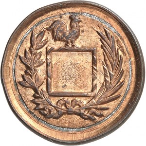 IIIe République (1870-1940). Épreuve hybride de 10 centimes trou carré et [1] centime trou rond, projet de T. Michelin ND (1892), Paris.
