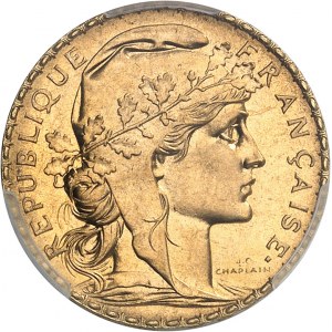IIIe République (1870-1940). 20 francs Marianne 1911, Paris.
