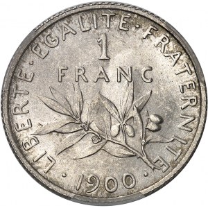 IIIe République (1870-1940). 1 franc Semeuse 1900, Paris.