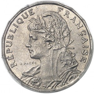 IIIe République (1870-1940). Essai de 25 centimes Patey 2e type à 16 pans 1904, Paris.