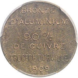 IIIe République (1870-1940). Essai du procédé Durville, sans valeur faciale 1909, Paris.