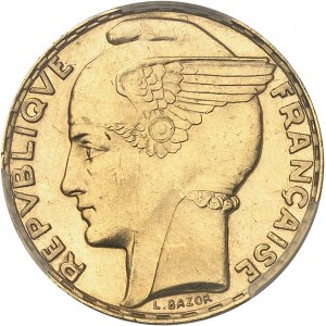 IIIe République (1870-1940). 100 francs Bazor, aspect Flan bruni (Prooflike) 1933, Paris.