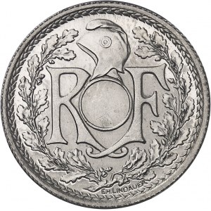 IIIe République (1870-1940). Essai de 25 centimes Lindauer en nickel, non perforé 1939, Paris.