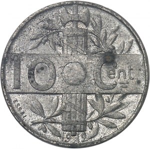 IIIe République (1870-1940). Essai hybride de 5 centimes / 10 centimes non perforé par Varenne 1912, Paris.