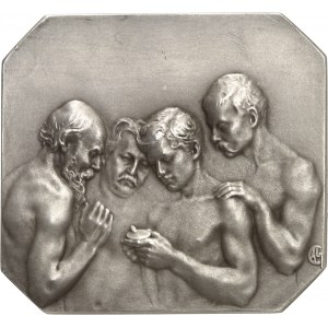 IIIe République (1870-1940). Médaille, La Société des Amis de la Médaille Française par Alexandre Charpentier, SAMF n° 19 1901, Paris.