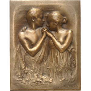 IIIe République (1870-1940). Médaille, Tendres amants, heureux époux par Albert Bartholomé, SAMF n° 96 1905, Paris.