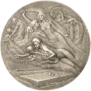 IIIe République (1870-1940). Médaille, aux poëtes sans gloire par Louis Bottée, SAMF n° 60 1905, Paris.