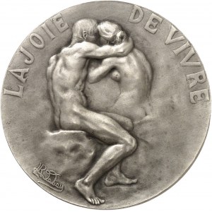 IIIe République (1870-1940). Médaille, La Joie de vivre par Raoul Lamourdedieu, SAMF n° 70 1906, Paris.