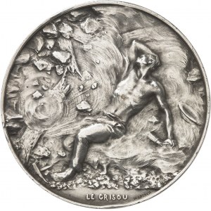 IIIe République (1870-1940). Médaille, les mineurs et le coup de grisou par Henri Greber, SAMF n° 24 1906, Paris.