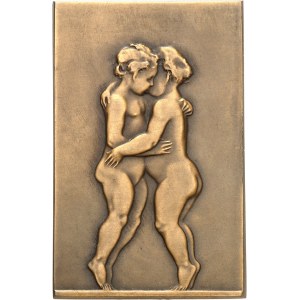 IIIe République (1870-1940). Médaille, Caresse maternelle et jeux d’enfants par Albert Marque, SAMF n° 99 1907, Paris.