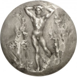 IIIe République (1870-1940). Médaille, Adolescents par Louis Dejean, SAMF n° 14 1907, Paris.