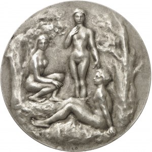 IIIe République (1870-1940). Médaille, Adolescents par Louis Dejean, SAMF n° 14 1907, Paris.