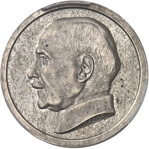 État Français (1940-1944). Essai-piéfort de 50 centimes Pétain en argent ND (1941), Paris.