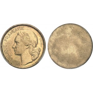 IVe République (1947-1958). Paire d’épreuves unifaces, avers et revers, de 50 francs Guiraud 1951, Paris.