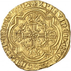 Aquitaine, Édouard III (1325-1362). Léopard d’or, 2e émission ND (juillet 1356).