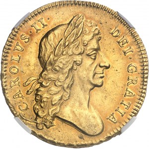 Charles II (1660-1685). 5 guinées 1679, Londres.