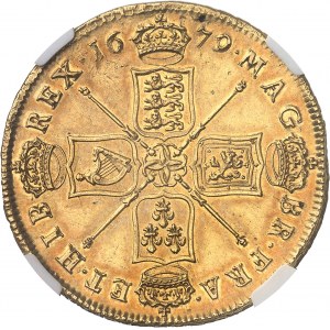 Charles II (1660-1685). 5 guinées 1679, Londres.