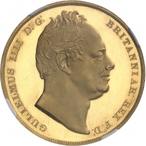 Guillaume IV (1830-1837). Crown (couronne), frappe en or, Flan bruni (PROOF) 1831, Londres.