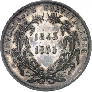 Second Empire / Napoléon III (1852-1870). Jeton du Conseil de surveillance des Usines centrales de la Guadeloupe 1843-1853 (1860-1879), Paris.