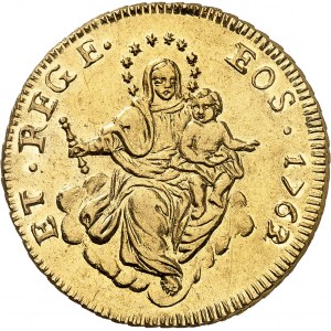 Gênes, République (1528-1797). 50 lire 1763/2, Gênes.