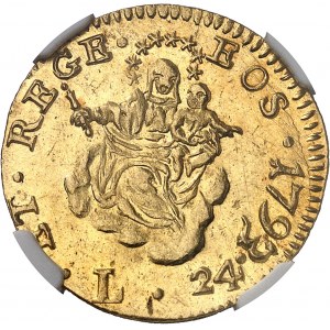 Gênes, République (1528-1797). 24 lire 1793, Gênes.
