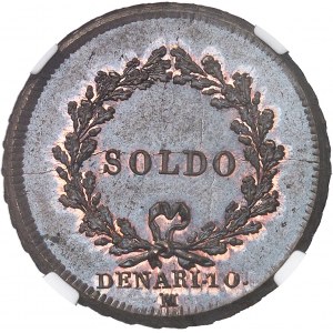 Lombardie, République italienne (1802-1805). Essai de soldo 1804 - AN III, M, Milan.