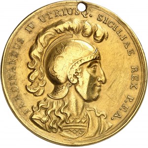 Naples et Sicile, Ferdinand IV (1759-1816). Médaille d’Or de la valeur militaire 1797, Naples.