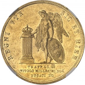 Naples et Deux-Siciles, Ferdinand II (1830-1859). 30 ducats 1850, Naples.