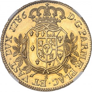 Parme, Ferdinand de Bourbon (1765-1802). 6 doppie 1786, Parme.