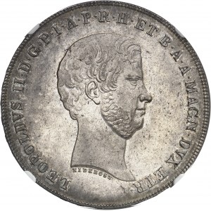 Toscane (Grand-duché de), Léopold II (1824-1849). Francescone (4 fiorini ou 10 paoli) 1858, Florence.