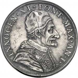 Vatican, Innocent XI (1676-1689). Piastre 1676 - An I, Rome.
