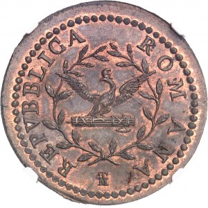 République romaine (1798-1799). 2 baiocchi An VI (1798), Rome.