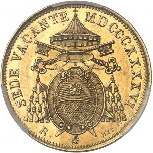 Vatican, Siège vacant, cardinal Riario-Sforza (1846). 5 scudi 1846, R, Rome.