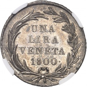 Lombardie-Vénétie, François II d’Habsbourg-Lorraine (1798-1805). 1 lire vénitienne 1800, Venise.