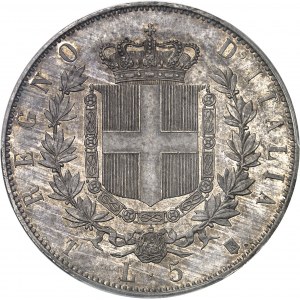 Victor-Emmanuel II (1861-1878). 5 lire 1861, T, Turin.