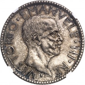 Victor-Emmanuel III (1900-1946). Essai de 20 lire au licteur (PROVA) 1927 - An V, R, Rome.