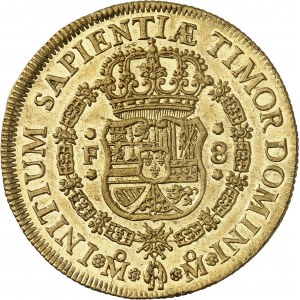 Philippe V (1700-1746). 8 escudos 1732 F, M°, Mexico.