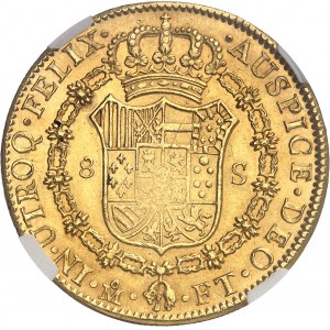 Charles IV (1788-1808). 8 escudos 1802 FT, M°, Mexico.