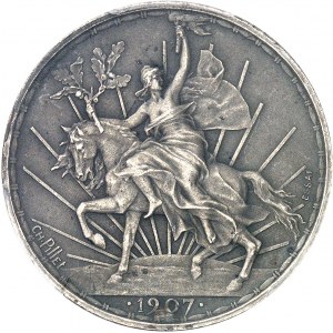 République du Mexique (1821-1917). Essai de 50 centavos par Charles Pillet 1907, Paris.