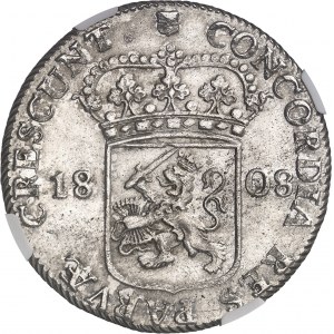 Hollande (royaume de), Louis Napoléon (1806-1810). Ducat ou rijksdaalder 1808, Utrecht.