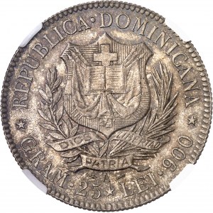 République dominicaine (1844 à nos jours). 5 francs 1891, A, Paris.