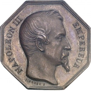 Second Empire / Napoléon III (1852-1870). Jeton de la Banque de l’île de la Réunion ND (1852-1860), Paris.