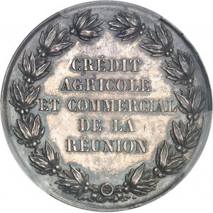 Second Empire / Napoléon III (1852-1870). Jeton du Crédit agricole et commercial de la Réunion 1864, Paris.