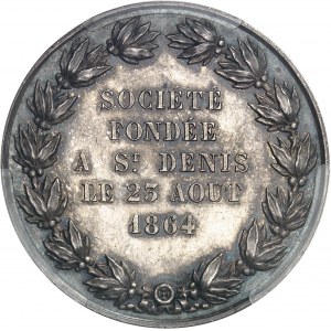 Second Empire / Napoléon III (1852-1870). Jeton du Crédit agricole et commercial de la Réunion 1864, Paris.